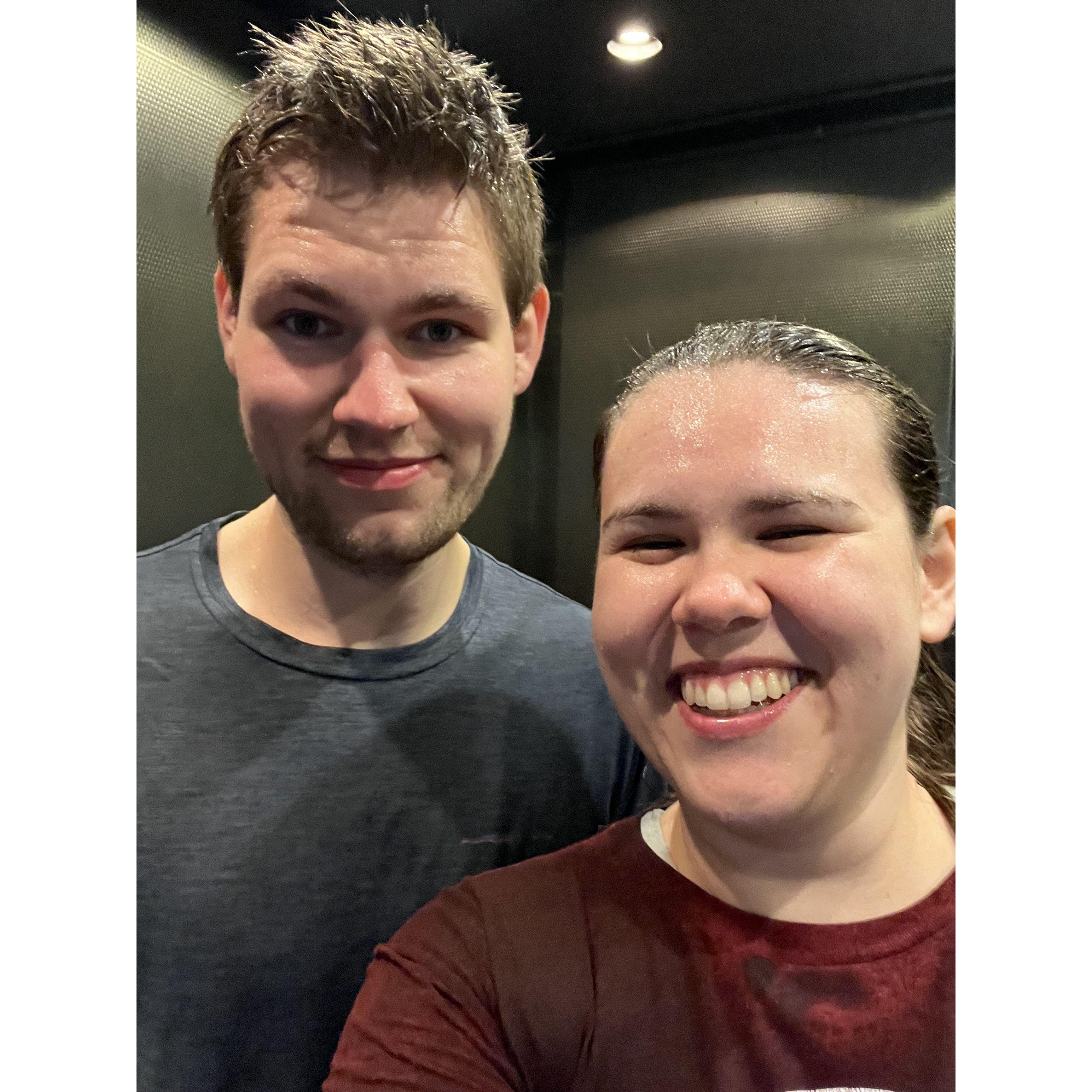 Caught in a rainstorm after the gym! March 2024