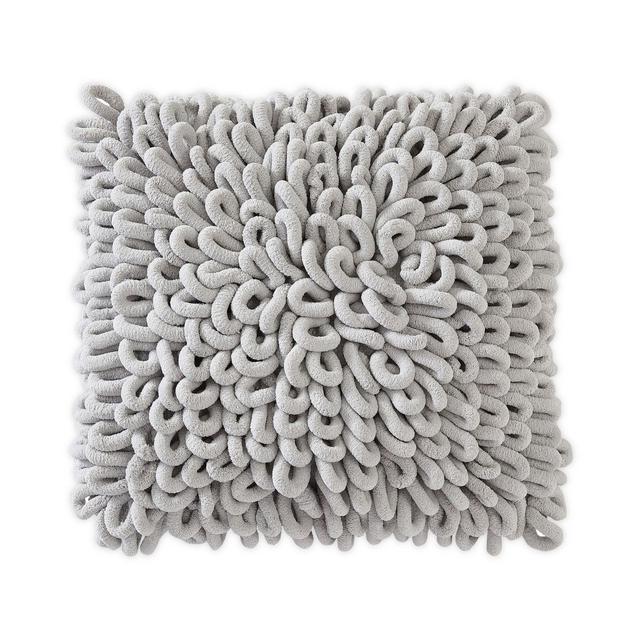 UGG® Lilly Chenille Square Throw Pillow in Glacier Grey