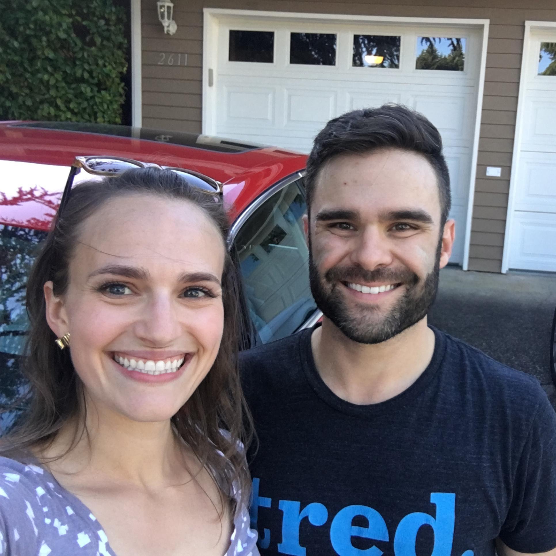 First day at our house! We both rushed home from work and were so excited!!!