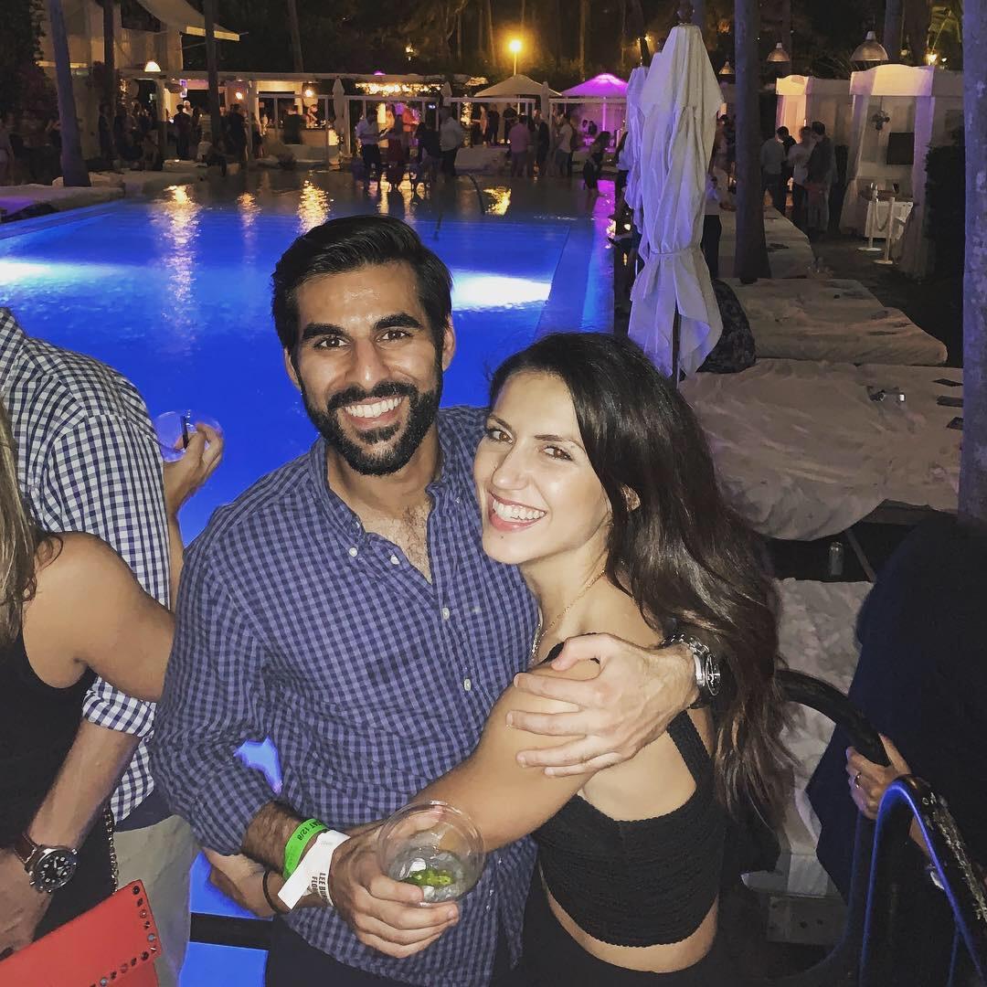 Prav surprised Hannah while on her work trip in Miami.