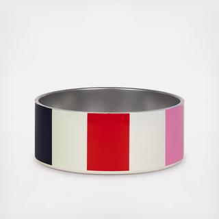 Adventure Stripe Dog Bowl