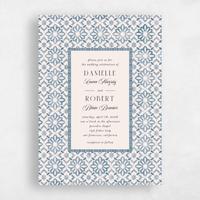 Blue Wedding Invitation - Anafi Portrait