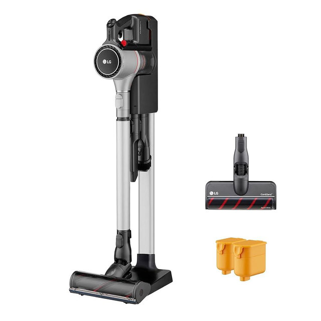 LG CordZero Cordless Stick Vacuum, 2 Batteries, 120 Min Run Time, Powerful Cleaning for Carpet, Hard Floors & Pet Hair, Lightweight, High-Capacity Dust Bin, 10-Year Motor Warranty, A926KSM (Renewed)
