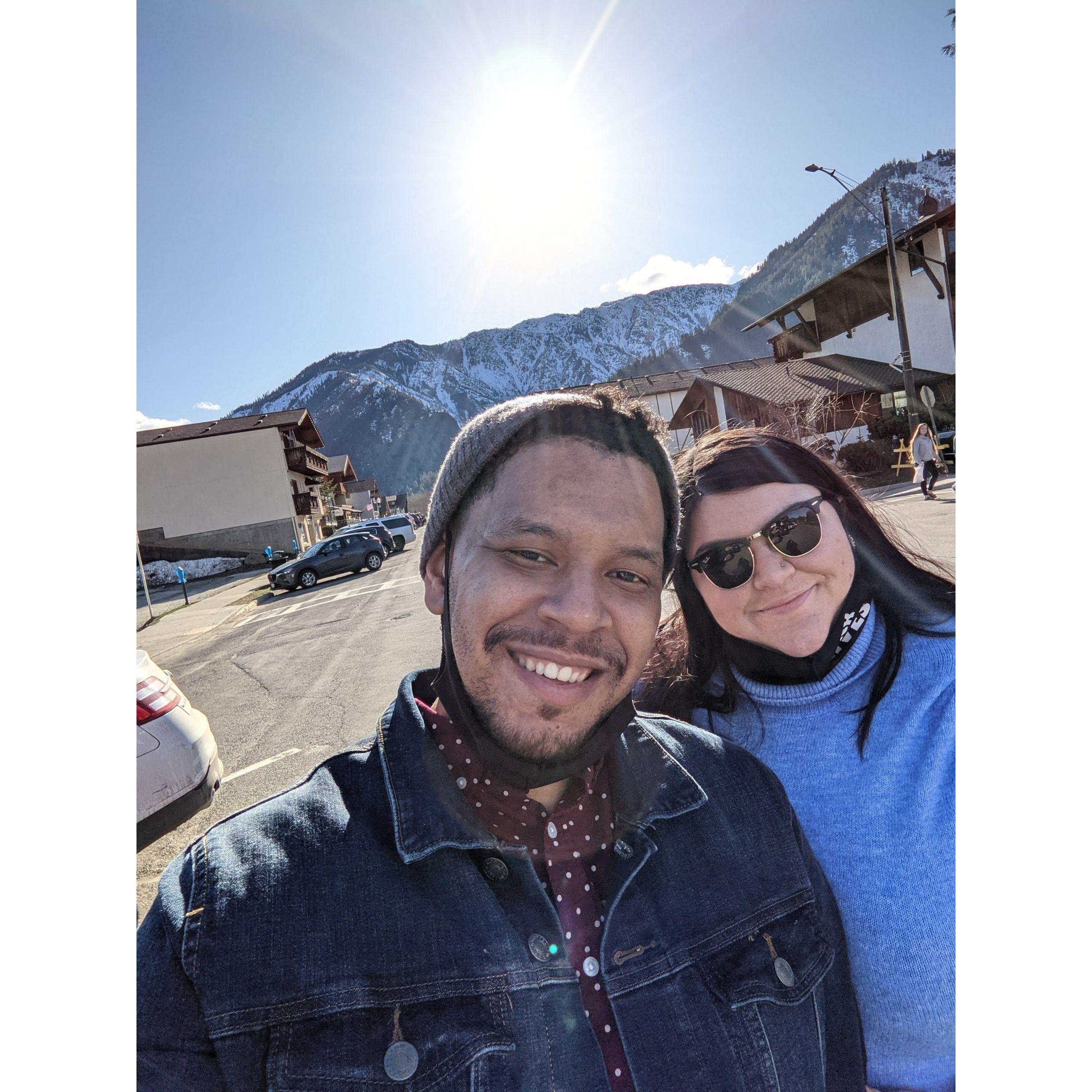 Selfie in Leavenworth, Washington.