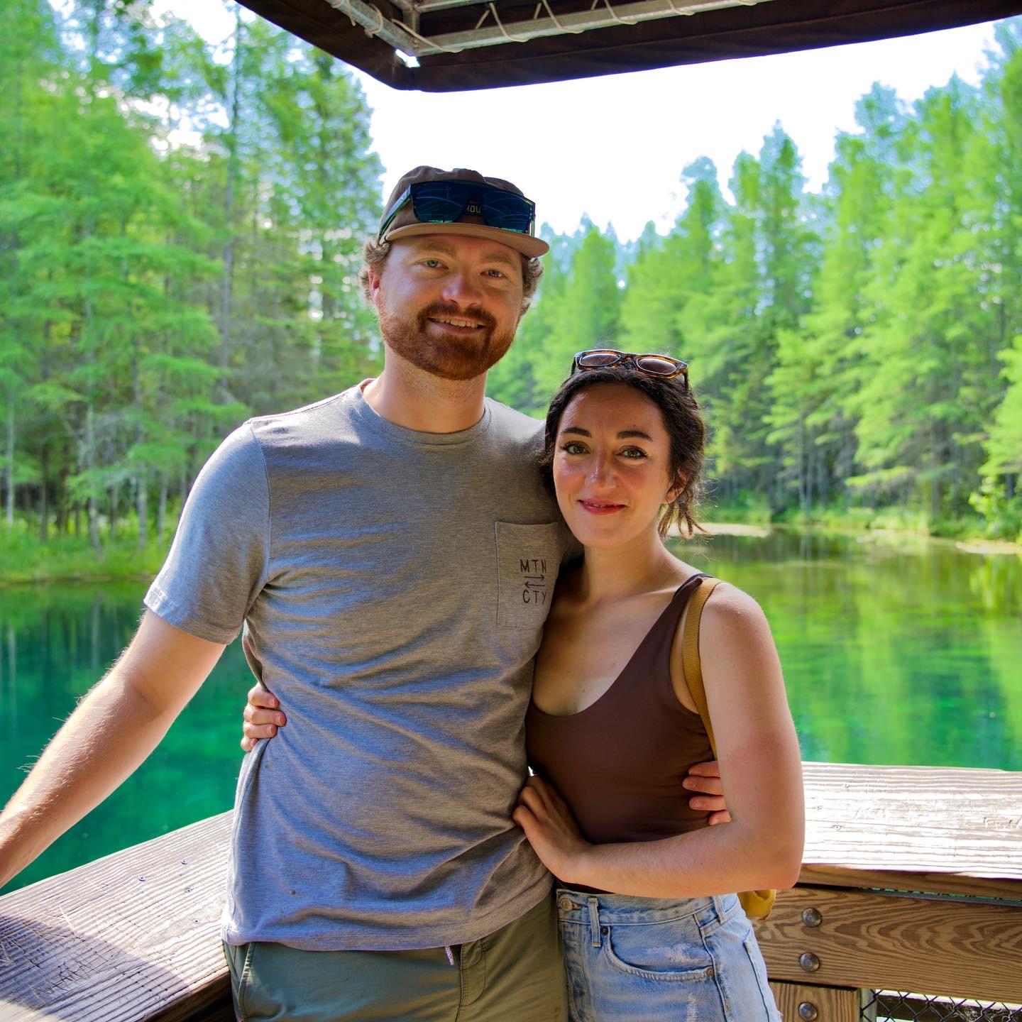 In the Upper Peninsula. One of our first trips together as a couple.