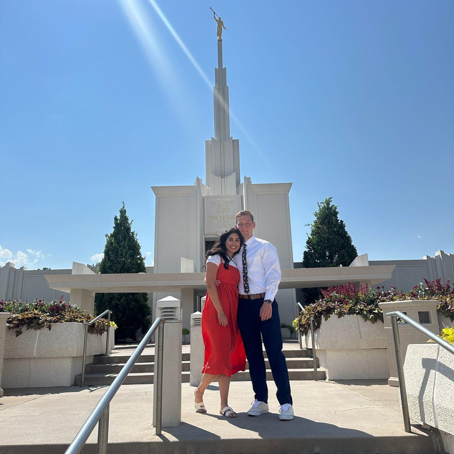 Denver Temple right before we started dating