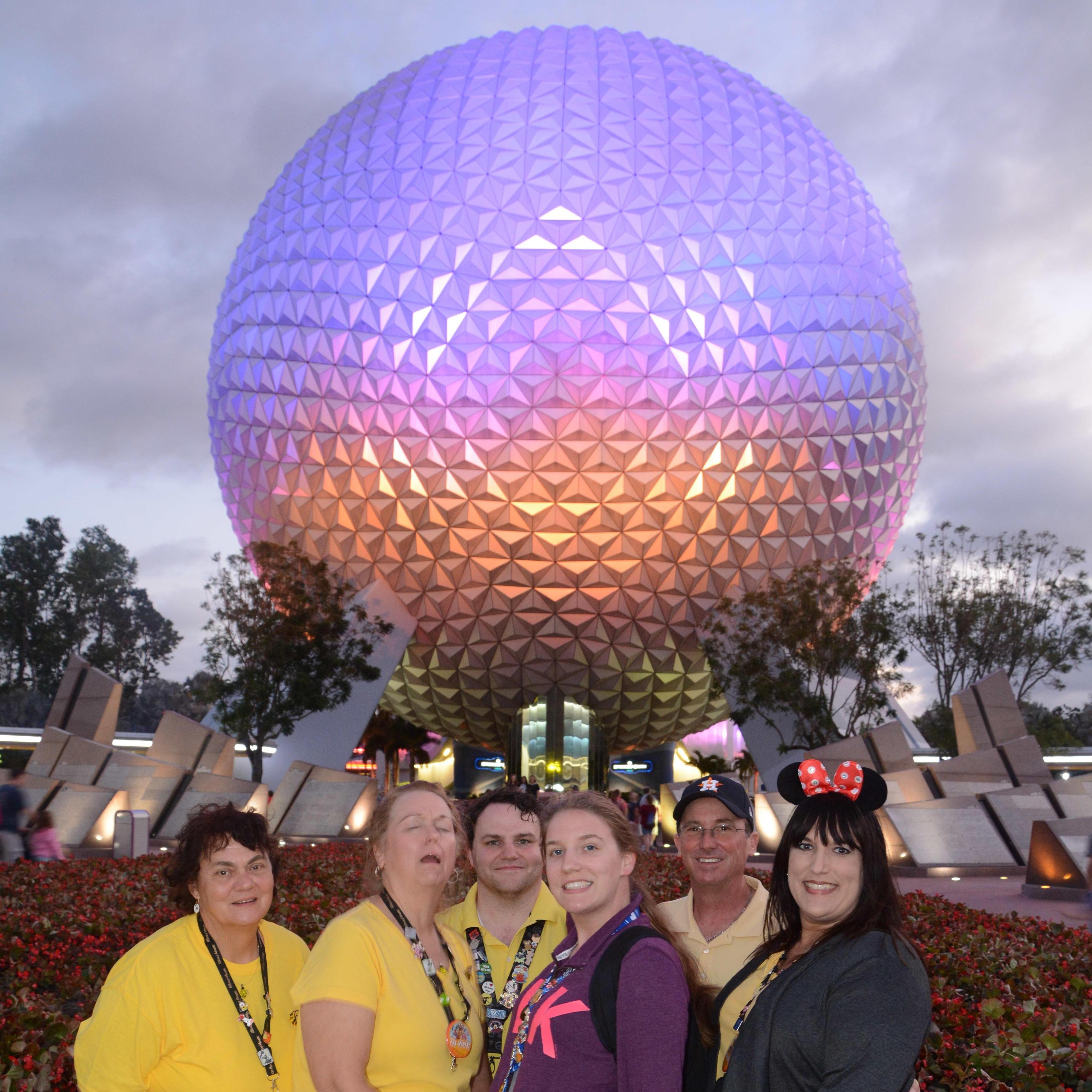 It was a long day. Maria didn't care for the "giant golf ball."