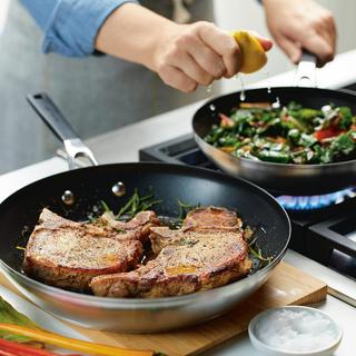 Stainless Steel Nonstick 2-Piece Frying Pan Set