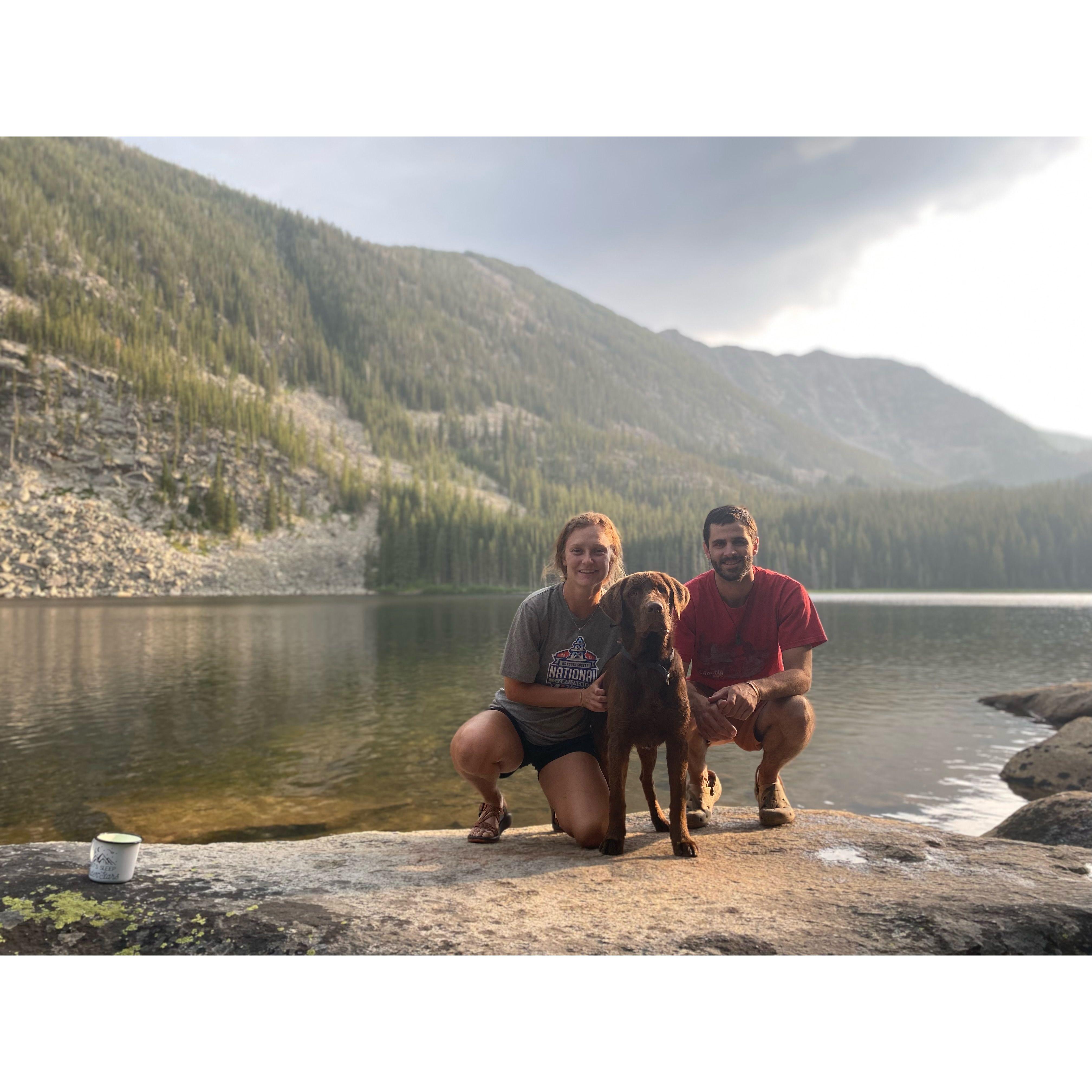 Our first backpacking trip with Mowgli