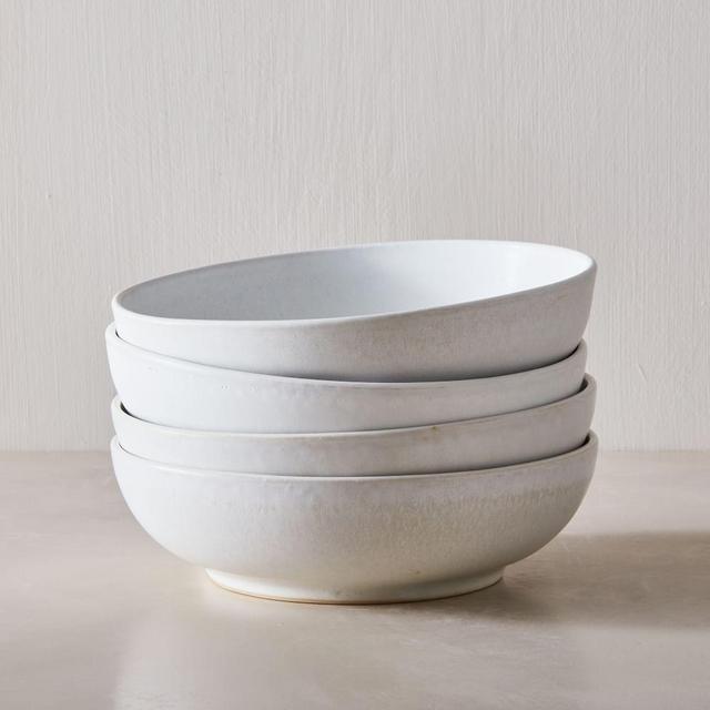 Aaron Probyn Kanto Collection Pasta Bowl Ice White Matte Set of 8 BOM