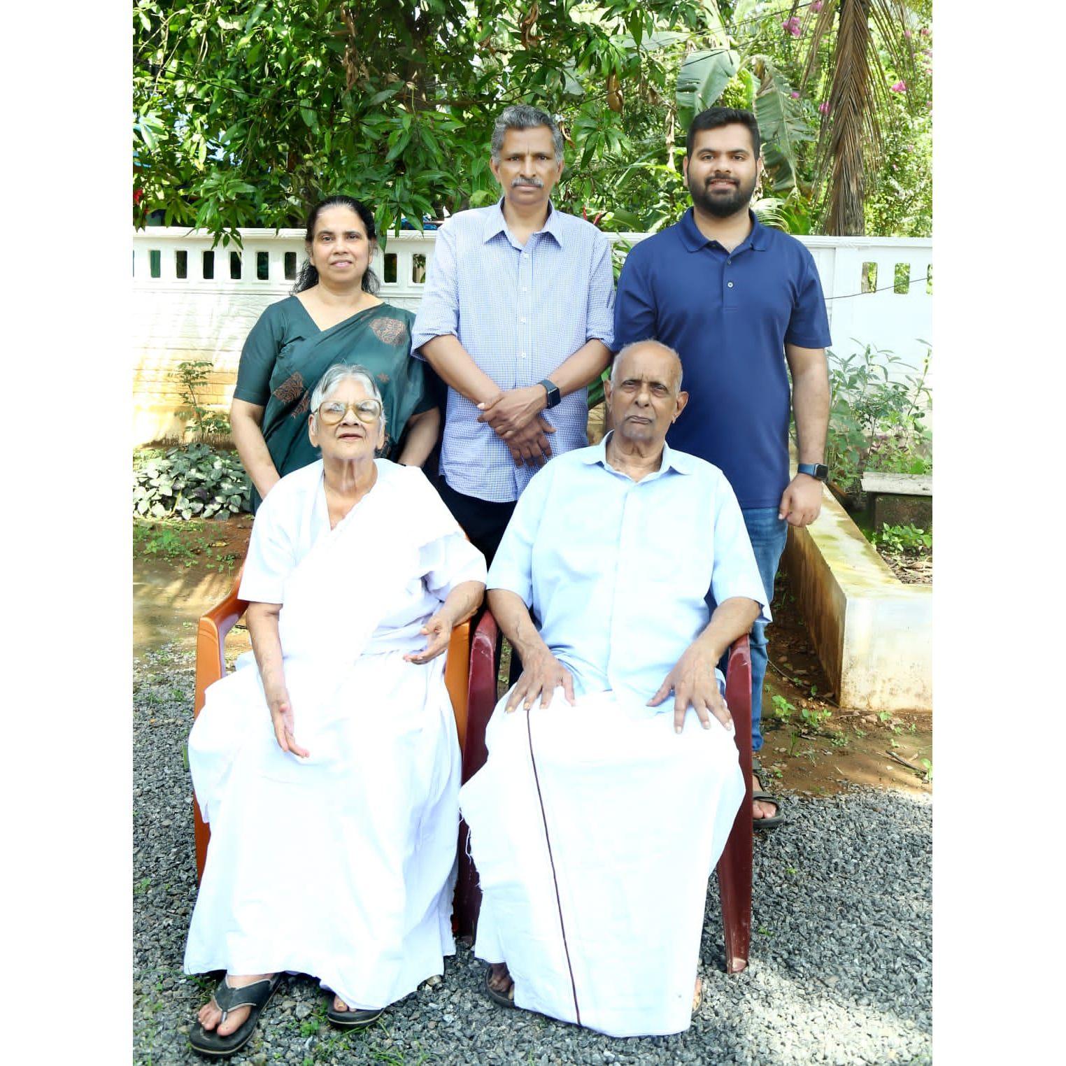With my Maternal Appachan and Ammachi