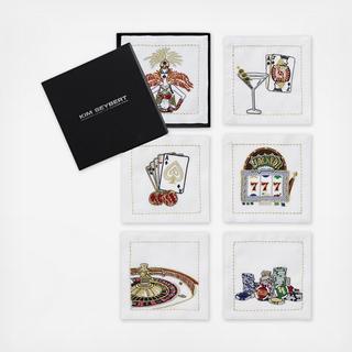 Vegas Cocktail Napkin, Set of 6