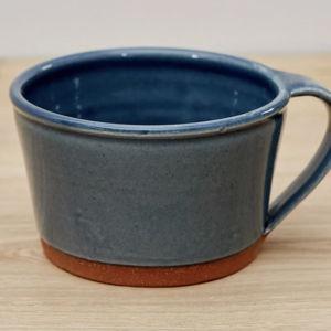 New York Stoneware Soup Cup, Denim