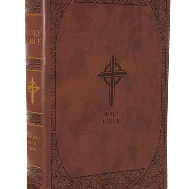 NABRE, New American Bible, Revised Edition, Catholic Bible, Large Print Edition, Leathersoft, Brown, Comfort Print: Holy Bible