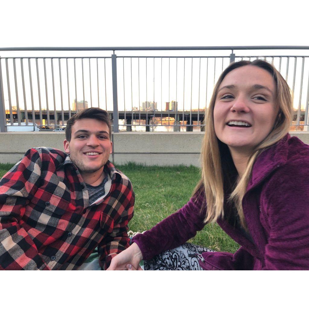 Our first picture while dating