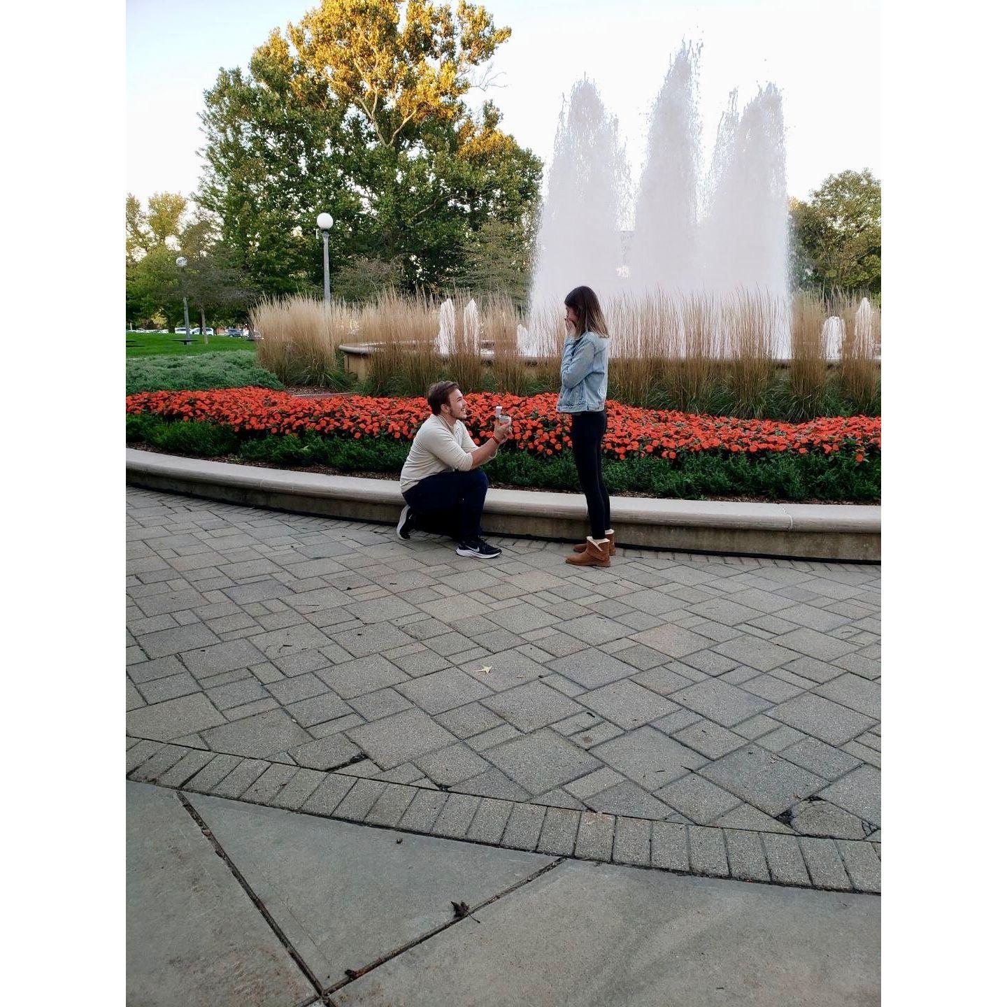 She said yes!