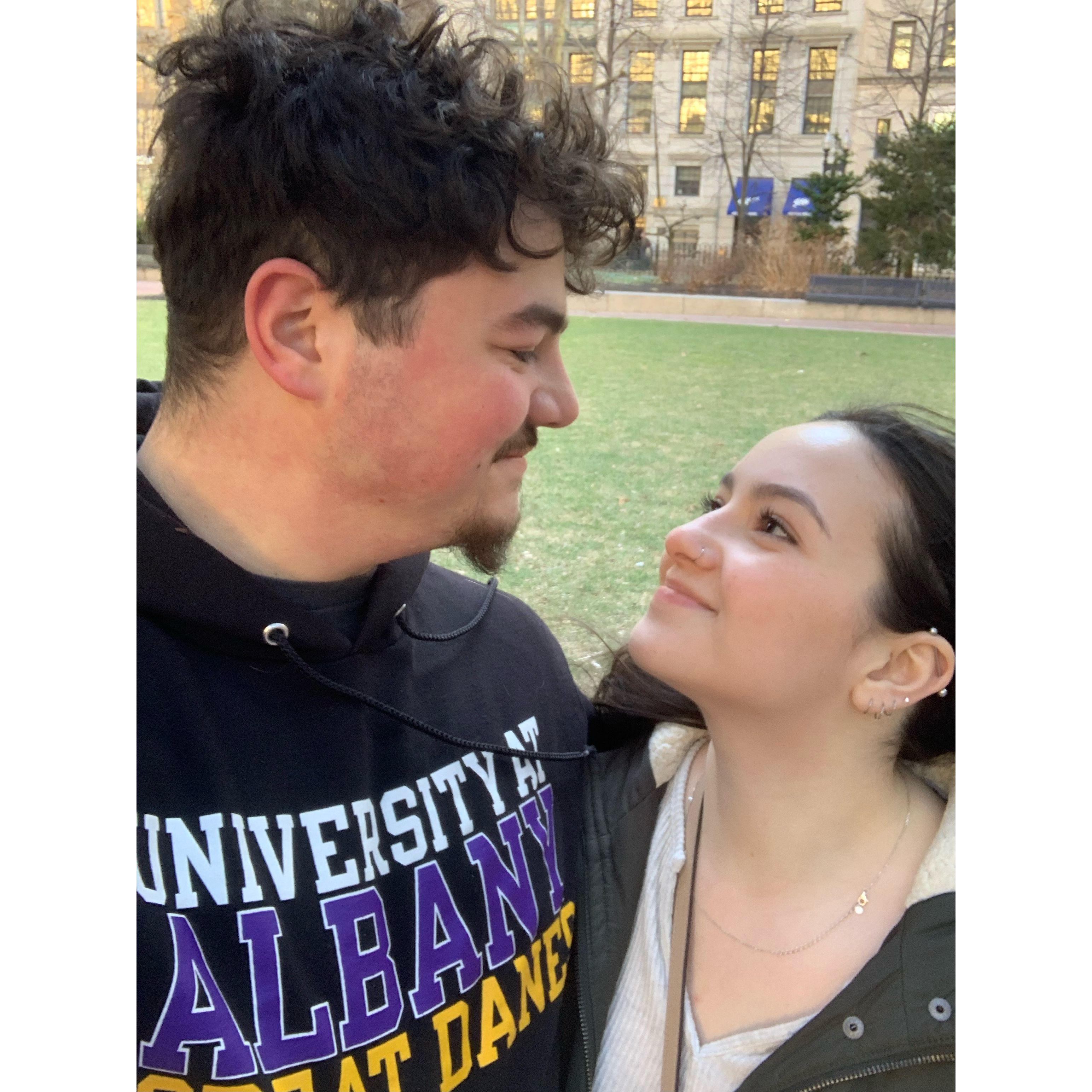 Our first baecation together, Boston MA. Thank you for having us Milena and Collin.