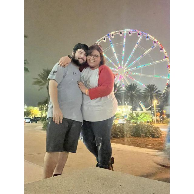 Date night at Pier Park playing games at Dave and Busters and eating at Buffalo Wild Wings.