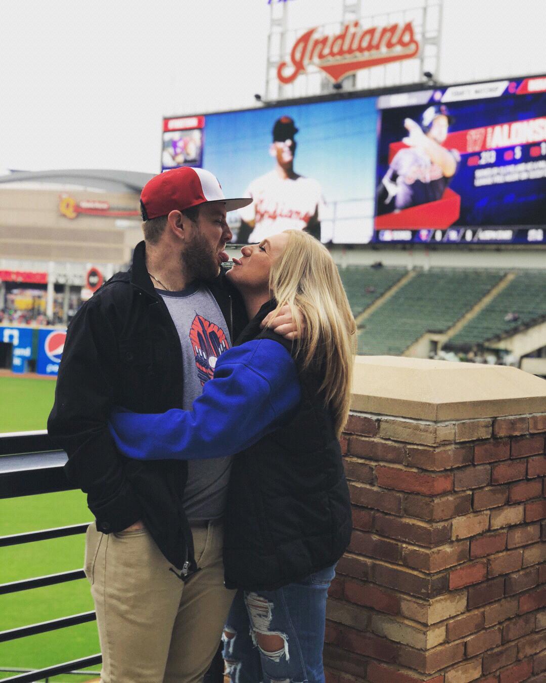 Cubs played the Indians this day... A house divided.