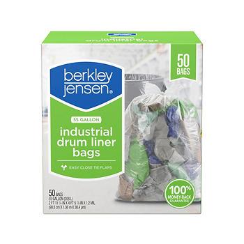 Berkley Jensen Industrial Drum Liner Bags, 50 ct./55 gal.