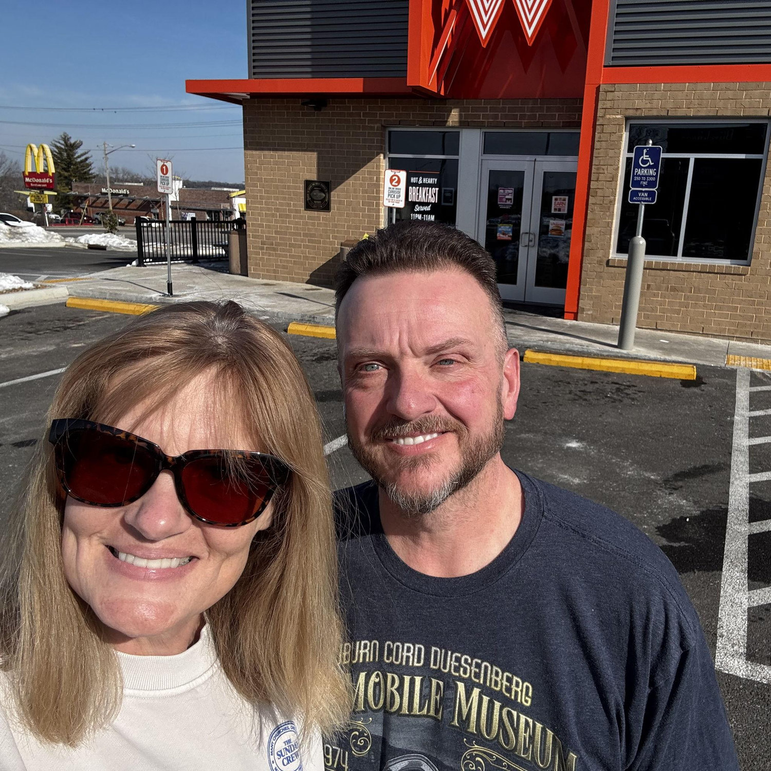 Excited to discover a Whataburger when visiting Brett's dad in Missouri!