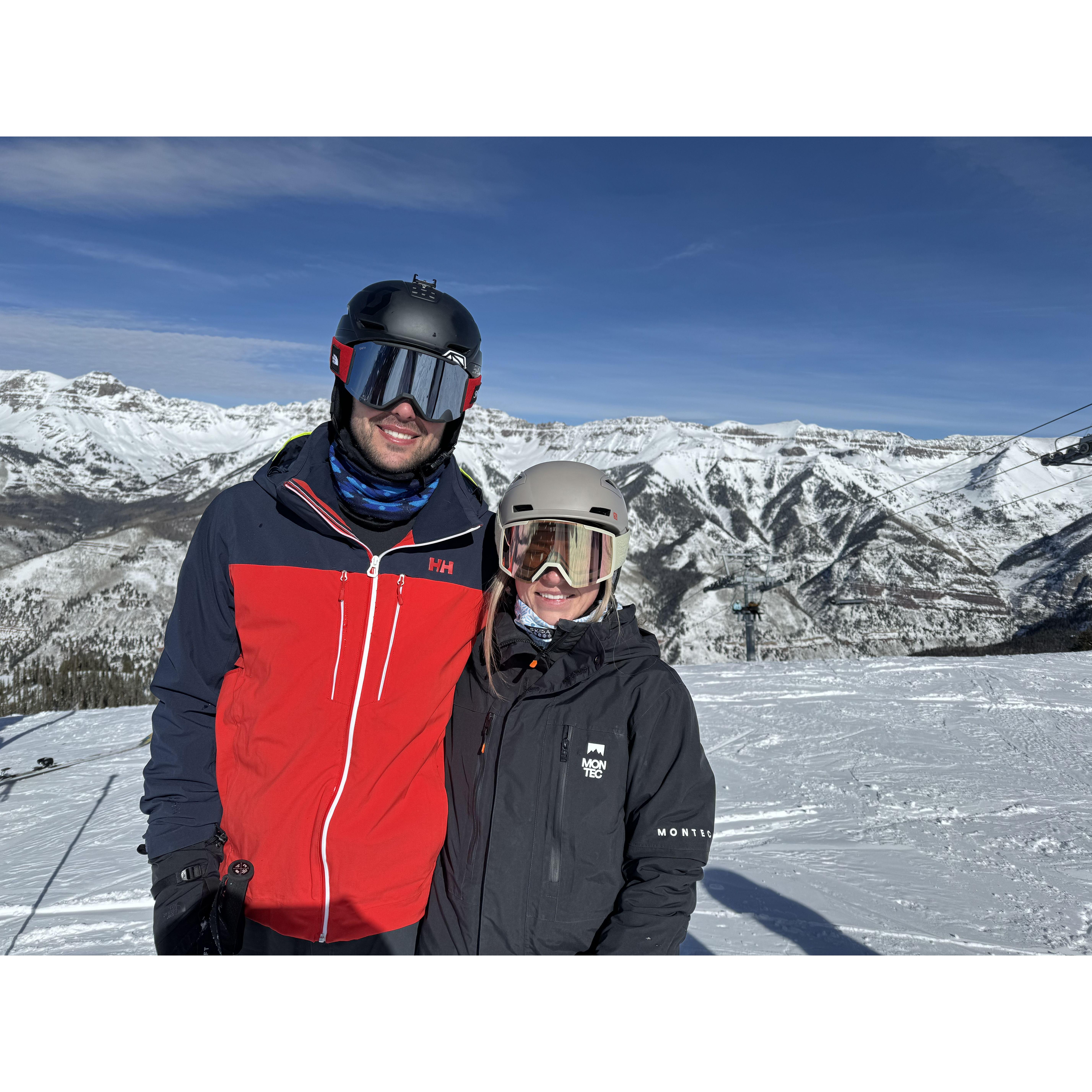 Skiing in Telluride!