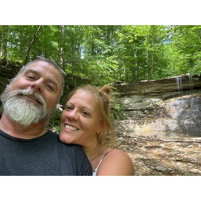 A surprise stop at Kissing Falls on a summer '24 Jeep cruise.
