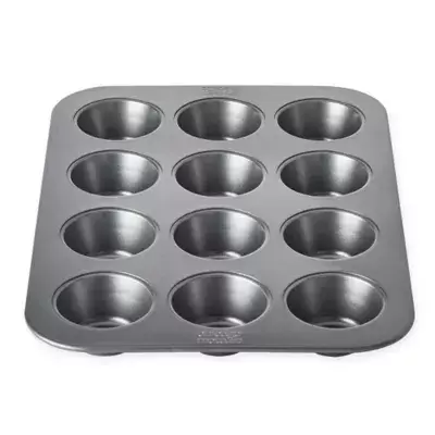 Chicago Metallic™ 12-Cup Nonstick Muffin Pan with Armor-Glide Coating