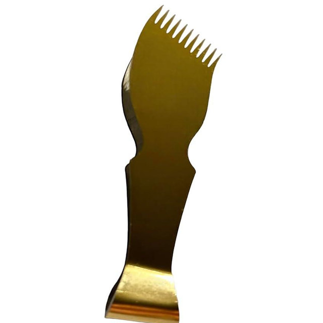 Maggash (Malqat) | Maamoul | Pastry Tongs | Dough Scraper Press | Baking Crimper Tool for Decorating and Sealing Shakarbura, Maamul, Empanadas and Pie Crusts |Stainless Steel | 13 Teeth