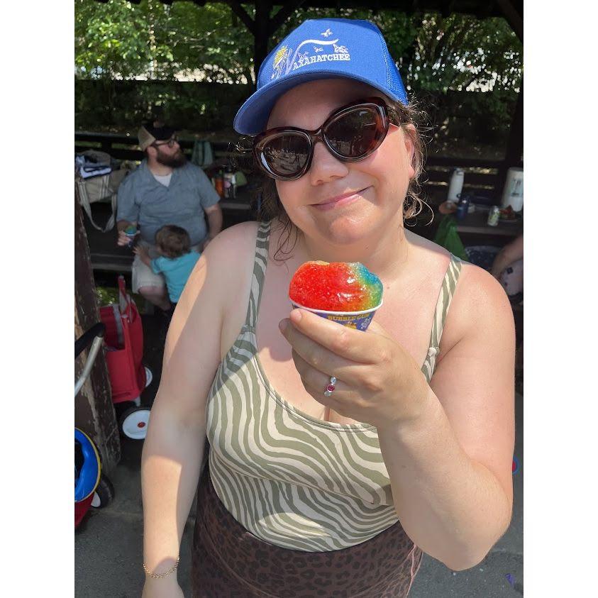 First full day as an engaged couple-celebrating our engagement with friends and their kids at a splash pad!