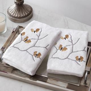 Butterfly Ginkgo Hand Towel, Set of 2