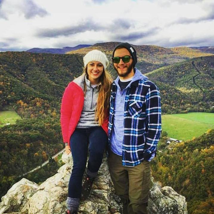 At the top of Seneca Rocks for the first time together.