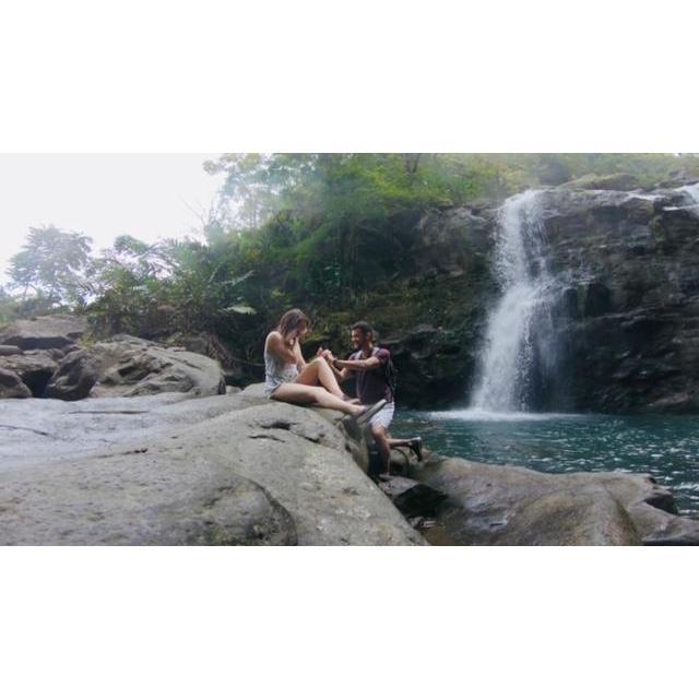 When Ryan wanted to set up his video equipment at the base of the Upper Waikani Falls, I didn't think anything of it- typical Ryan. So I was totally surprised when we got down on one knee!