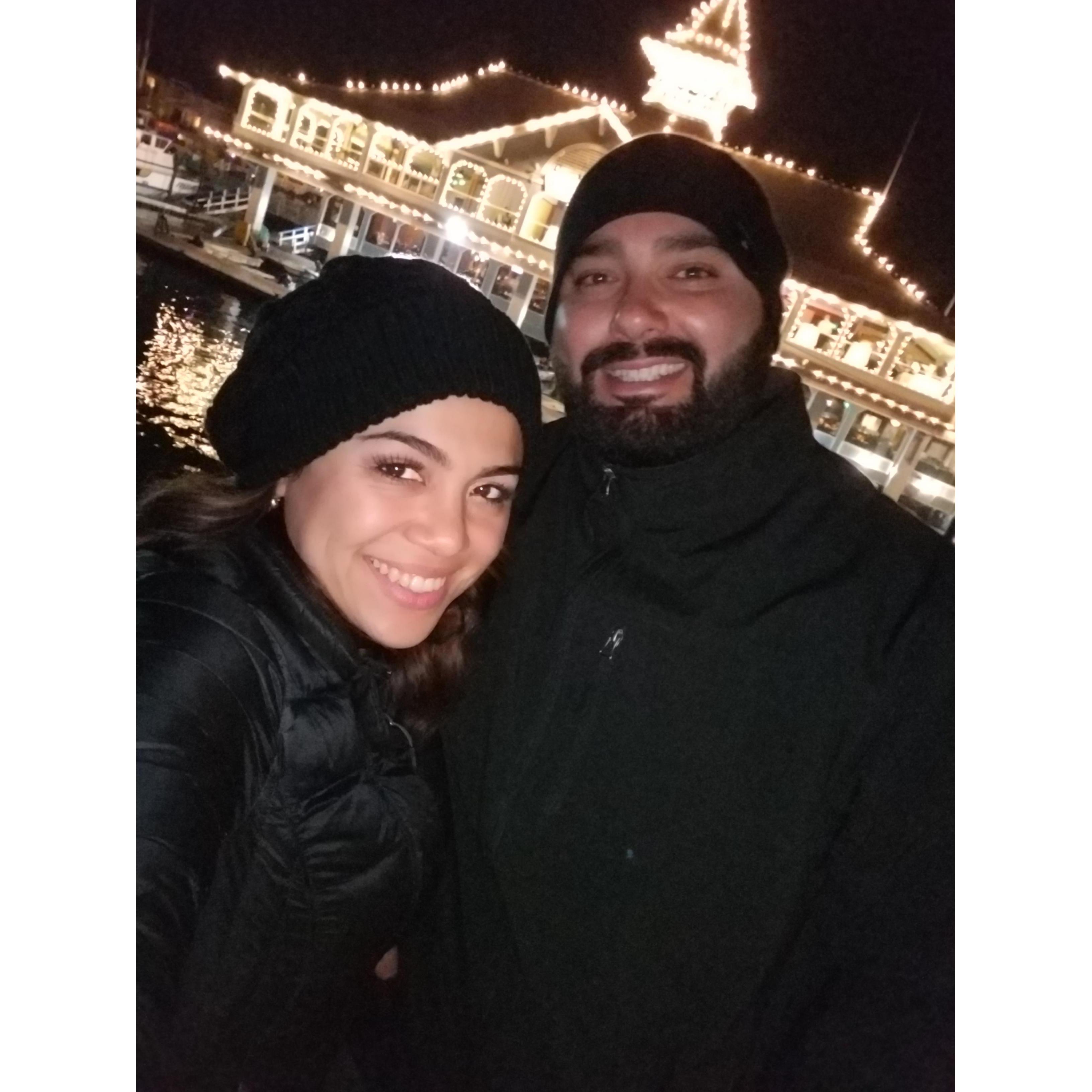 Our first time going on a boat at Newport