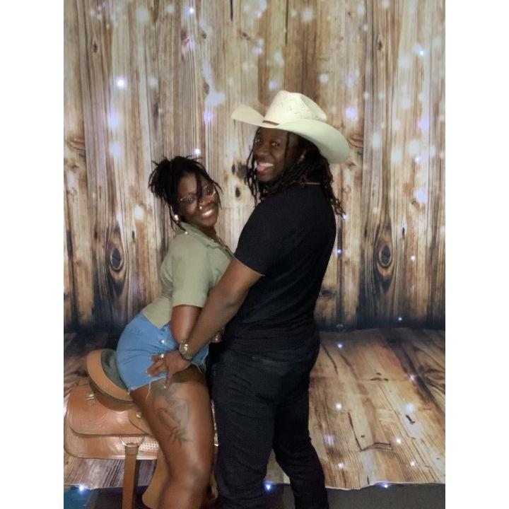 One of our first nights country dancing'