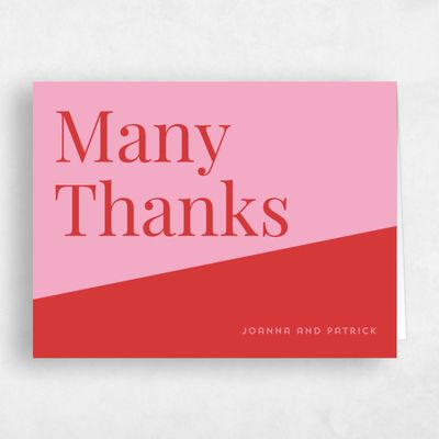 Red Wedding Thank You - Incanta Landscape