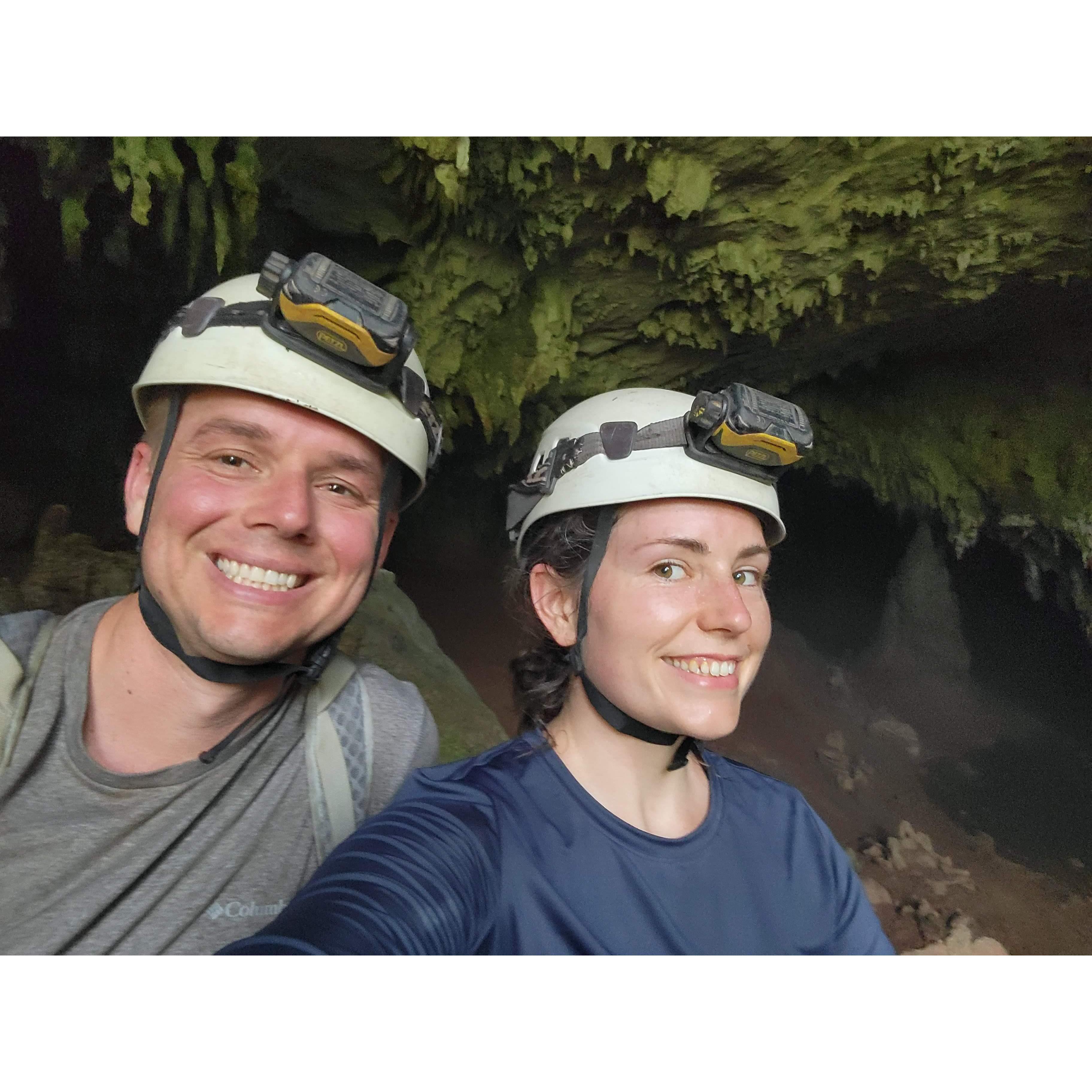 Hiking through one of the largest cave systems in the world. 
Phong Nha - Ke Bang National Park - Vietnam