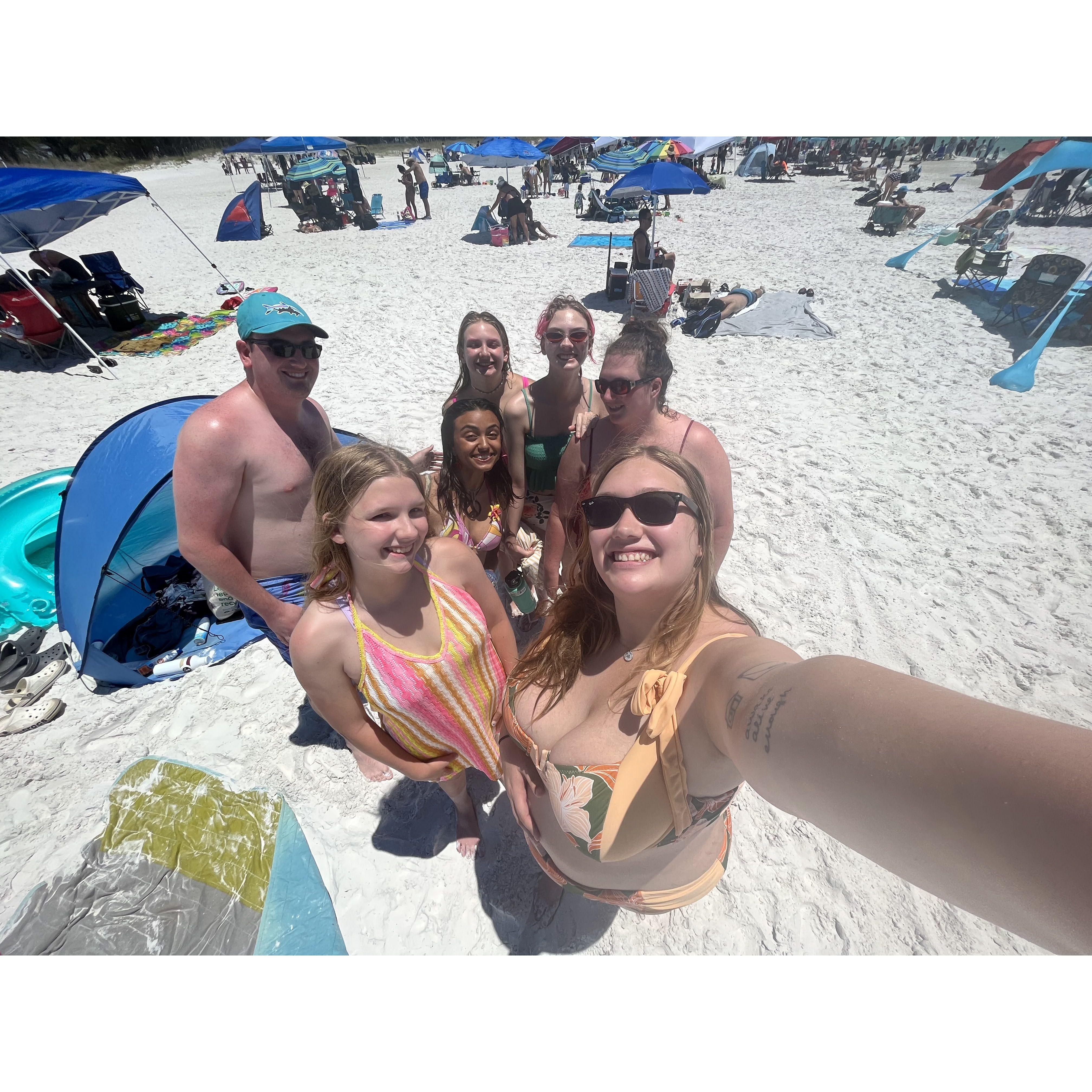 Beach trip with Maddie's Family!