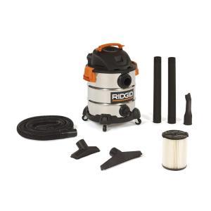 10 Gal. 6.0 Peak HP Stainless Wet Dry Vac
