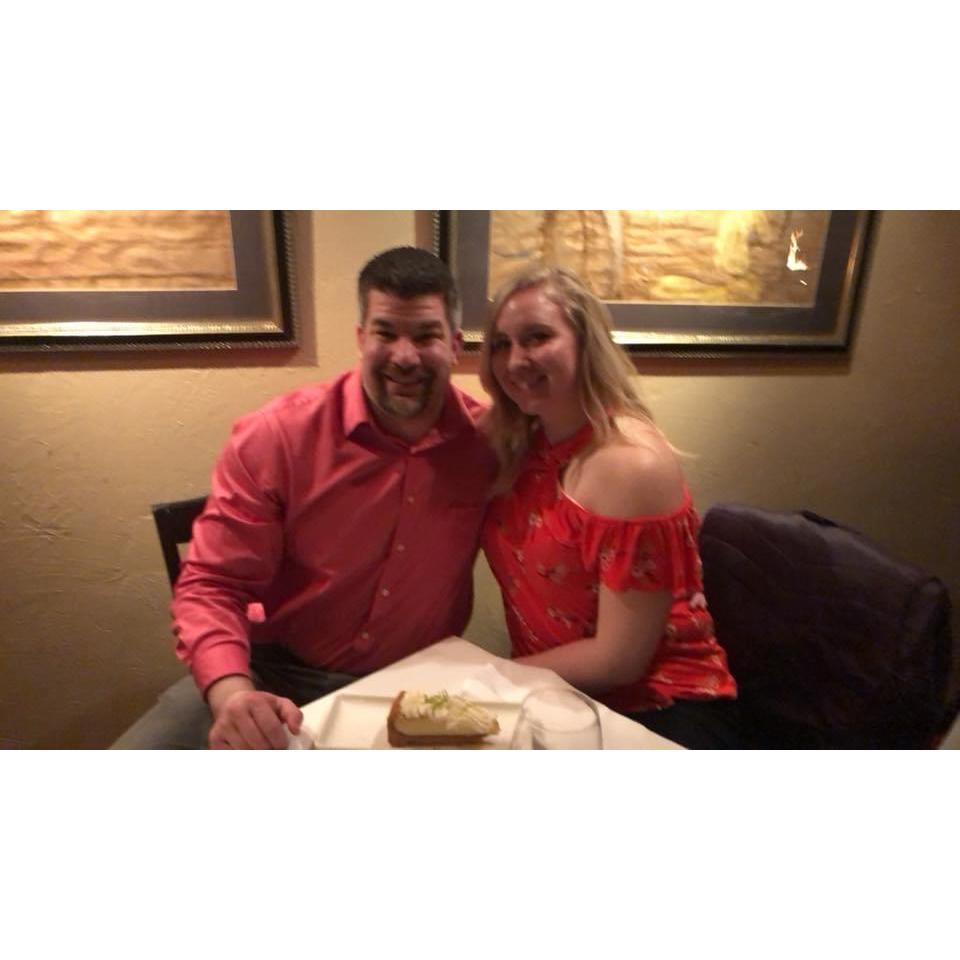 Date night! Carl took me to THE NICEST restaurant I've ever been to.