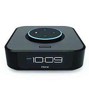iHome iAVS1 Bedside Stereo Speaker System for Amazon Echo Dot [Dot sold separately]
