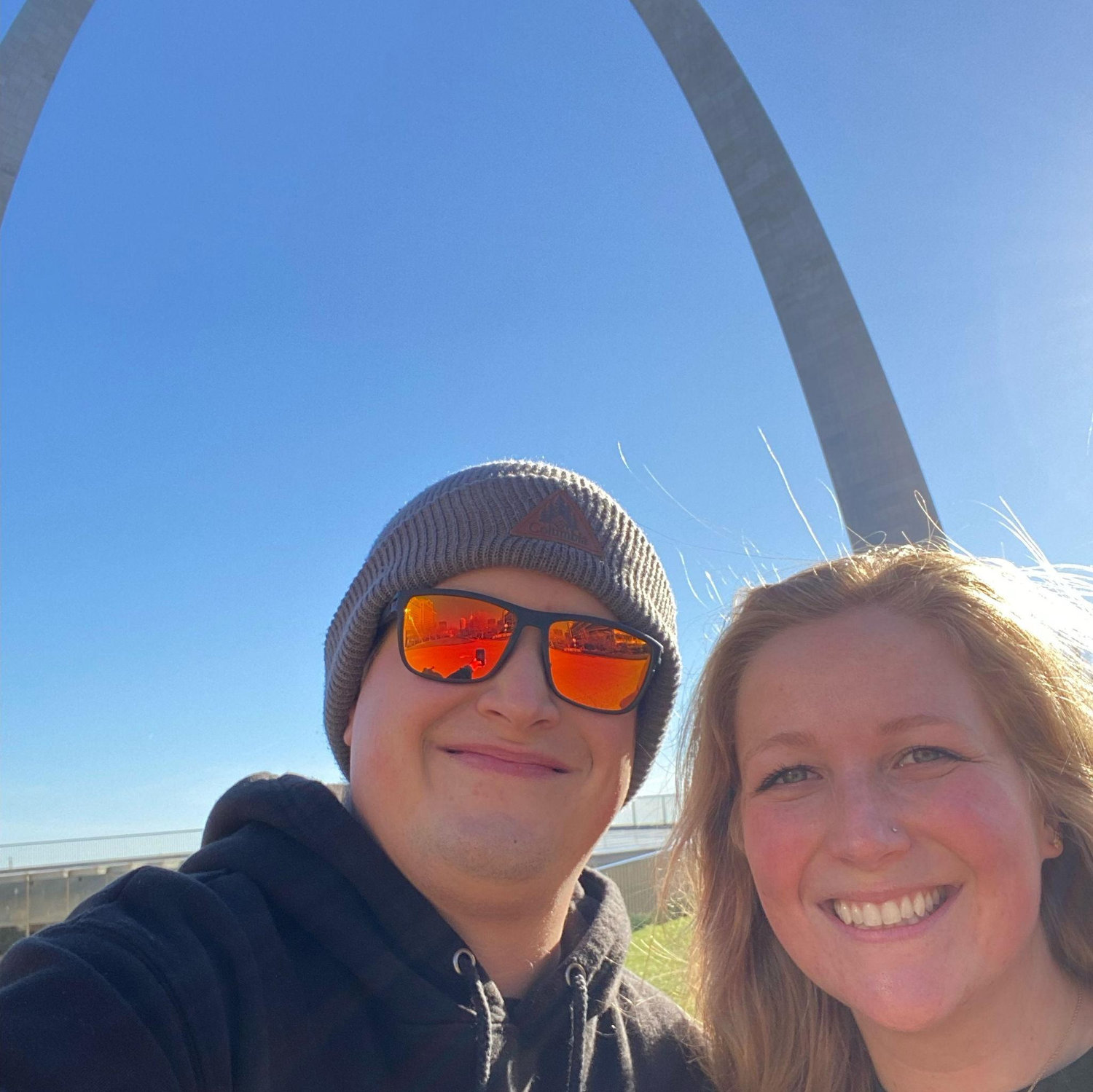 The first time we traveled together! #St.Louis