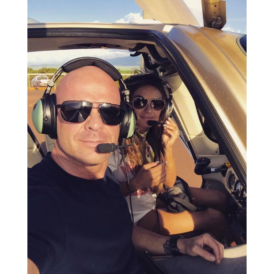 Tony surprised me with a small private plane ride in Maui! Did I mention we helped fly it!?