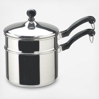 Classic Stainless Covered Double Boiler