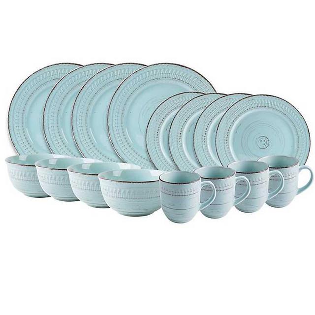 Turquoise Cosenza 16-pc. Dinnerware Set