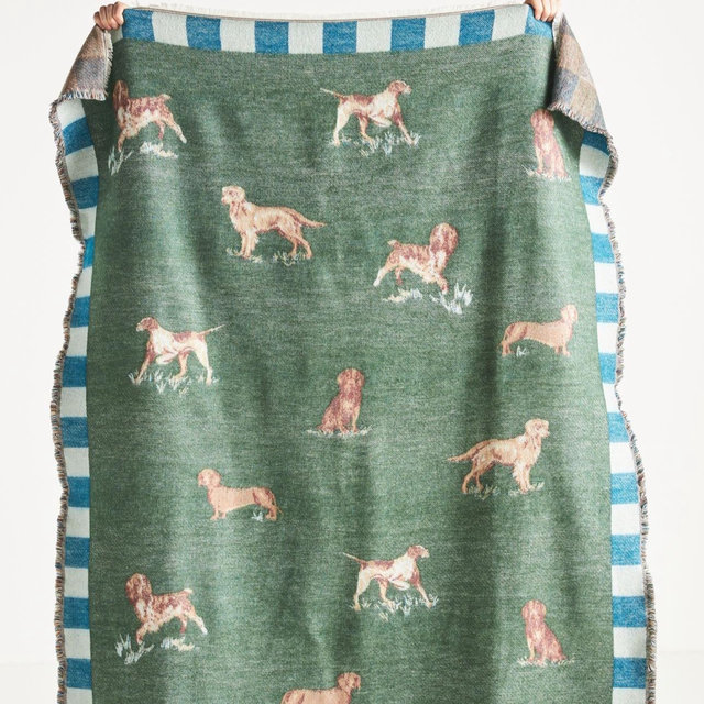 Anthropologie - Woven Jacquard Patterned Throw Blanket