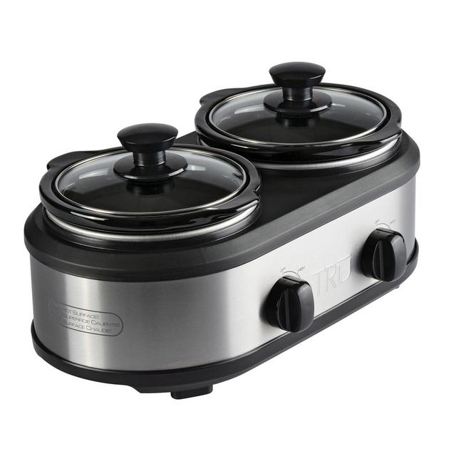 TRU 2.5 Qt. Double Crock Slow Cooker