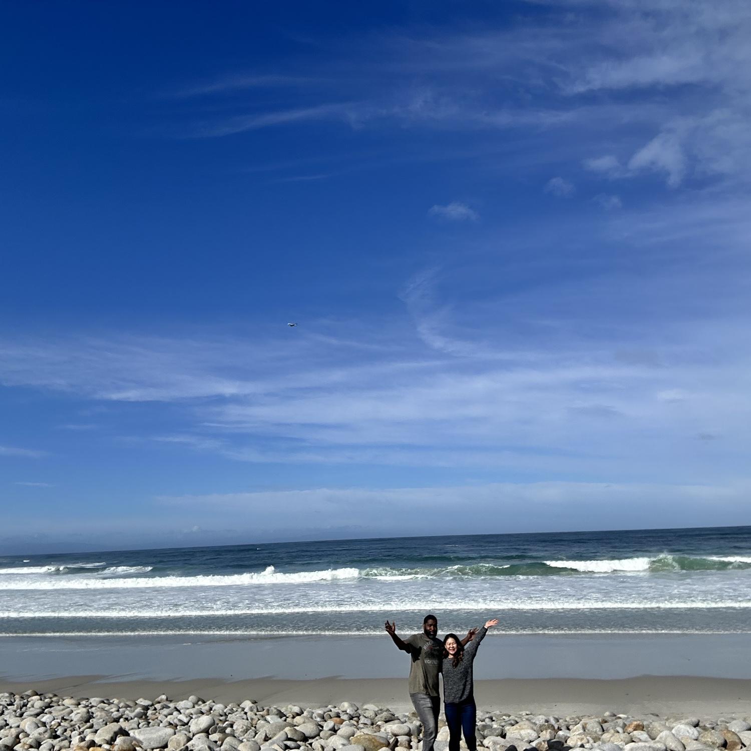 During our 17-mile drive around Pebble Beach!