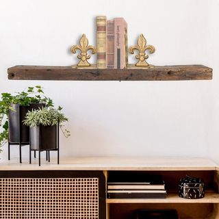 Reclaimed Wood Floating Wall Shelf