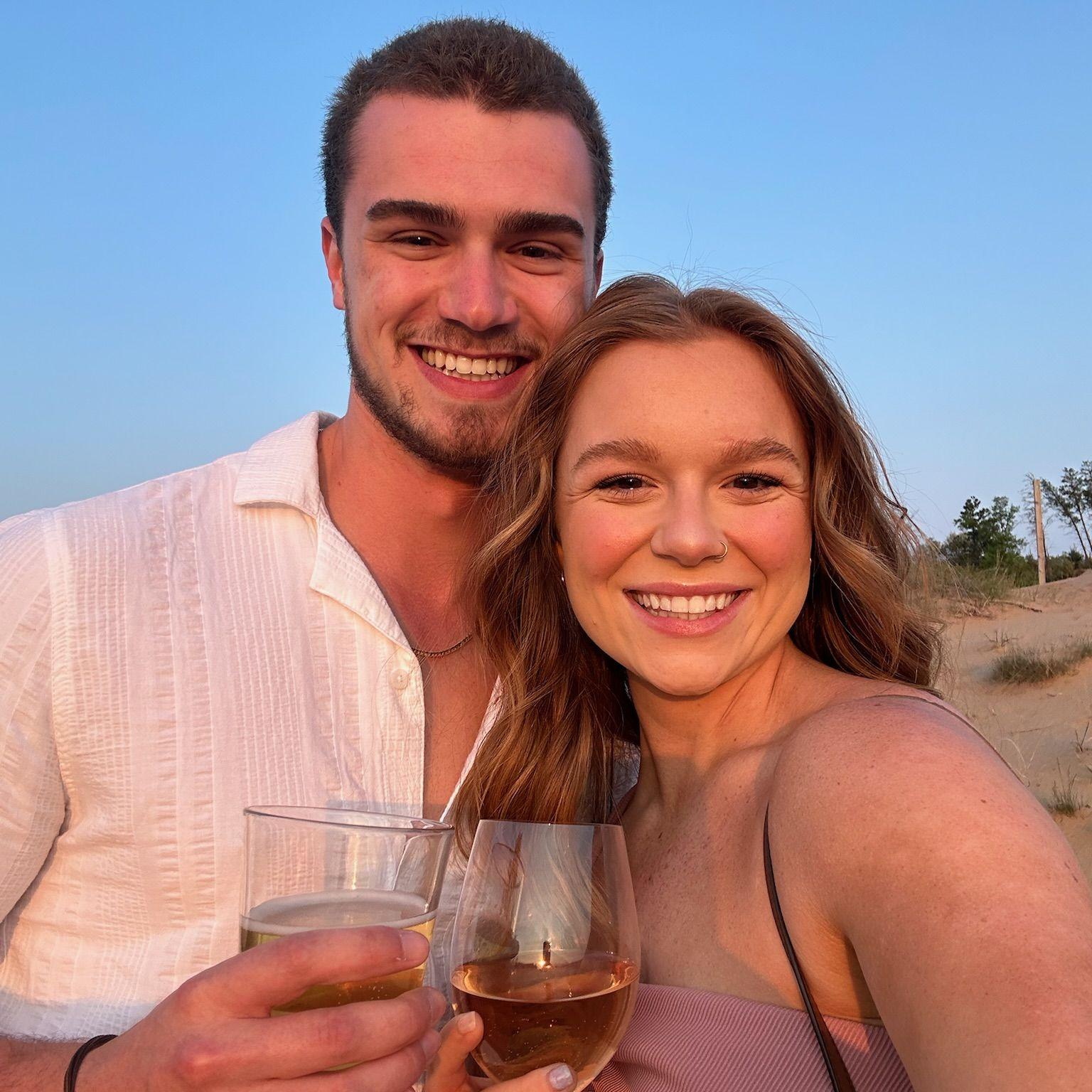 Celebrating Jack graduating with his degree in just THREE years at one of our favorite spots up north- Sand Valley